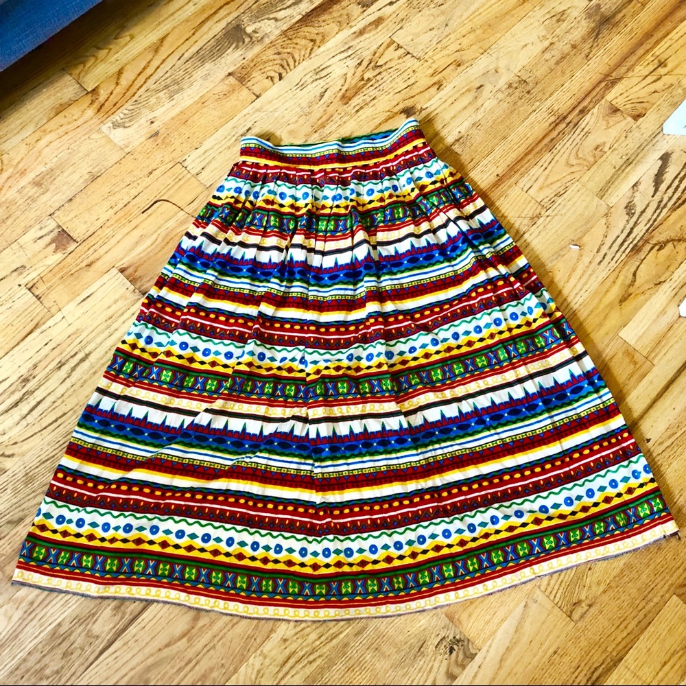 Vintage colorful maxi skirt from West Germany